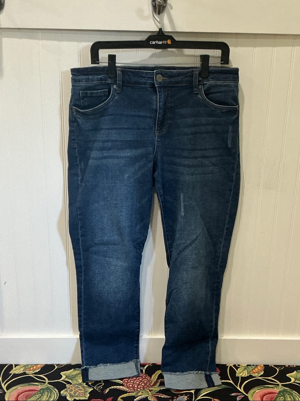 KUT Dark Blue Cropped Women's Jeans